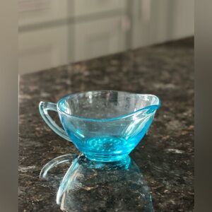 VINTAGE MCM 60’s Hazel-Atlas Glass Company Creamer “Capri” Hobnail Pattern